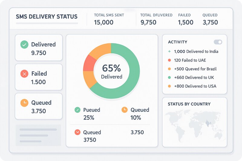 SMS delivery status