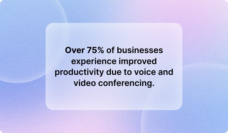 Voice and video conferencing stats