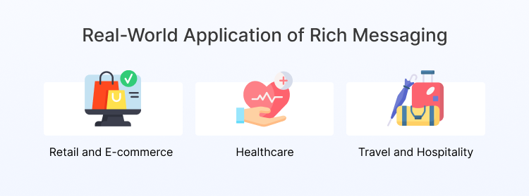 real-world application of Rich messaging